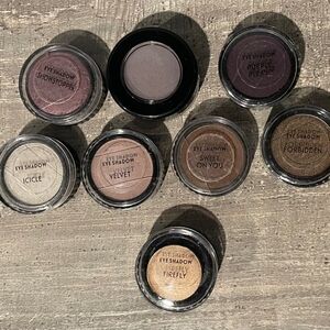 Merle Norman Eyeshadow Purple Silver Brown Neutral Bold 8+2 Mystery 10 total